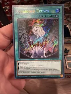 Yugioh! Forbidden Crown BPRO-EN067 Secret Rare 1st Edition NM - Image 1