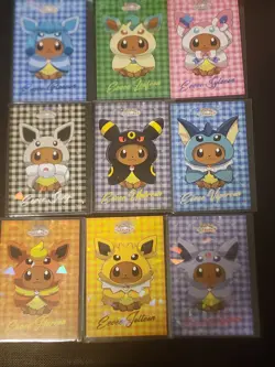 Pokemon Eevee Evolutions Poncho's Cracked Ice Holos From Card Database Set. - Image 1