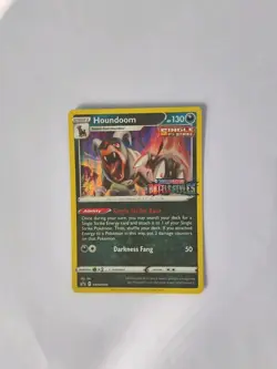 Pokemon Houndoom SWSH090 Black Star Promo Battle Style Stamped Card - Image 2