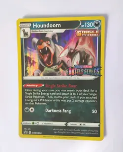 Pokemon Houndoom SWSH090 Black Star Promo Battle Style Stamped Card - Image 3