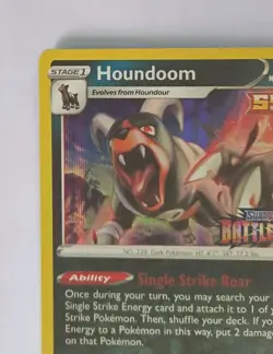 Pokemon Houndoom SWSH090 Black Star Promo Battle Style Stamped Card - Image 4