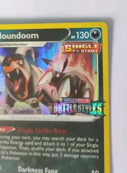 Pokemon Houndoom SWSH090 Black Star Promo Battle Style Stamped Card - Image 5