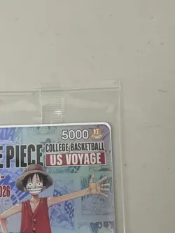 One Piece College Basketball US Voyage Monkey D. Luffy Card Sealed *Mint - Image 4