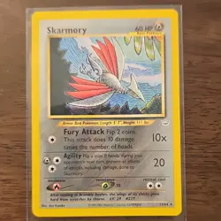 Pokemon TCG Lot Poliwag Farfetch'd Skarmory Base Set Neo Revelation 6 Cards - Image 3