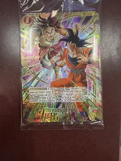 Dragon Ball Super Card Game Threads of Fate Son Goku Broly Extra Foil PRB-024 - Image 1