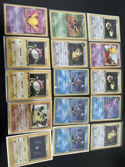 Vintage lot of Pokemon Team Rocket 1st Ed, Must See. 57 Cards condition nm-hp - Image 1
