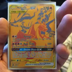 Pokemon TCG Reshiram and Charizard GX Tag Team Promo Card SM247 NM - Image 3
