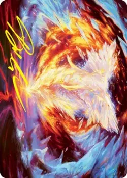 1 x Magma Opus Art Card - Gold-Stamped Signature - Art Series: Strixhaven - NM-M - Image 1