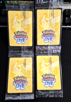 Mega Evolution Prerelease Promo all 4 stamped cards MEP Sealed - Portuguese BR - Image 3