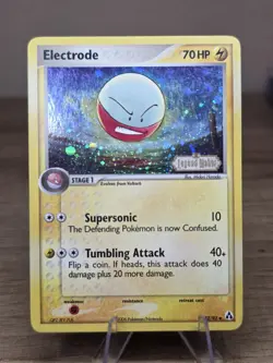 Pokemon Card Ex Legend Maker Electrode 32/92 2006 Reverse Stamped Holo - Image 1
