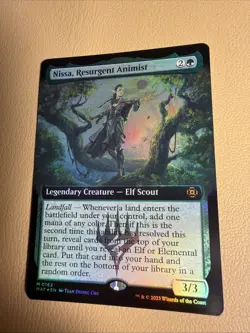 MTG MOM Aftermath *FOIL* EXTENDED ART M Nissa, Resurgent Animist #0162 - Image 3