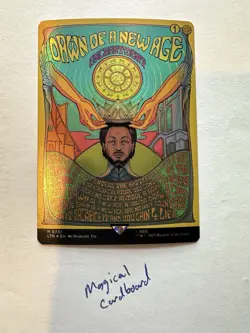 MTG LOTR Dawn of a New Age Borderless Poster Foil - Image 1