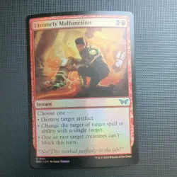 MTG - Untimely Malfunction (161) - DSK - Foil - Image 1