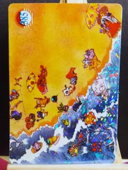POKEMON POCKET MONSTERS VENDING PRISM STICKER 385 FRIENDS DAY AT THE BEACH - Image 2