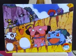 POKEMON POCKET MONSTERS VENDING PRISM STICKER 385 FRIENDS DAY AT THE BEACH - Image 3