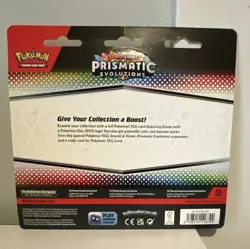 Pokemon Prismatic Evolutions Booster Pack Eevee Promo Coin English 2025 - Image 2
