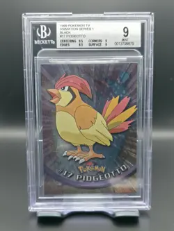 BGS 9 2000 Pokemon Game Topps Chrome Pidgeotto TV Rare Base Set Series 1 MINT - Image 1
