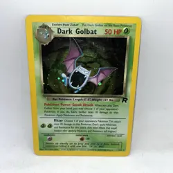 Dark Golbat 7/82 Holo Team Rocket Rare 1999- 2000 Wizards Pokemon TCG English MP - Image 1
