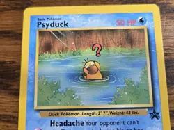Pokemon Wotc Black Star Promo # 20 Psyduck,,not played - Image 2