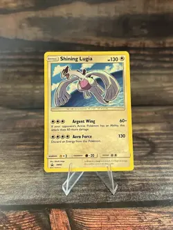 Pokemon TCG Shining Lugia SM82 Holo Rare 2017 Shining Legends Promo - Image 1