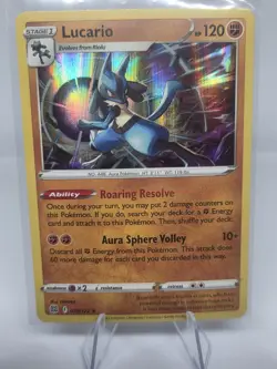 Pokemon Lucario Holo Rare SWSH09: Brilliant Stars 079/172 NM - Image 1