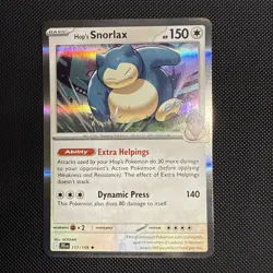 Hop's Snorlax Rare SV09: Journey Together 117/159 Pokemon NM - Image 1