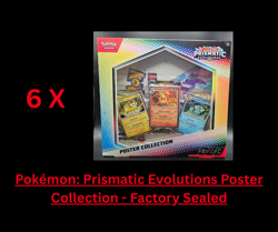 6 X Pokemon: Prismatic Evolutions Poster Collection - Factory Sealed - Image 1