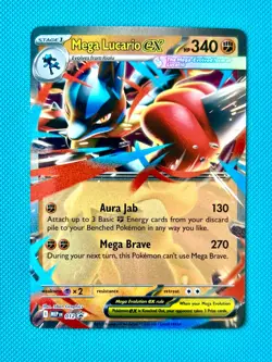 Mega Lucario Ex #012 Black Star Promo Mega Evolutions Promo Pokemon TCG NM - Image 1
