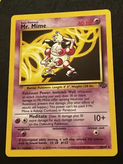 Mr. Mime 22/64 - Pokemon Jungle Set Unlimited, Non-Holo Rare - Image 1