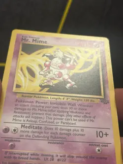 Mr. Mime 22/64 - Pokemon Jungle Set Unlimited, Non-Holo Rare - Image 3