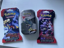 Scarlet & Violet Destined Rivals Booster Packs (2) + Pokemon Unova Mini Tin - Image 1