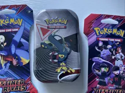 Scarlet & Violet Destined Rivals Booster Packs (2) + Pokemon Unova Mini Tin - Image 2