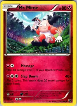 Mr. Mime 91/146 XY Base Set Pokemon TCG LP-NM - Image 1
