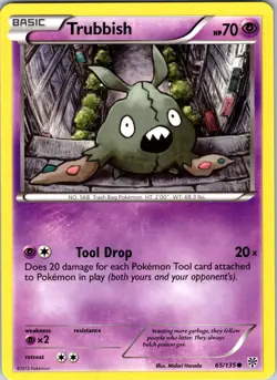 Trubbish (65) 65/135 Plasma Storm Pokemon TCG NM Normal - Image 1