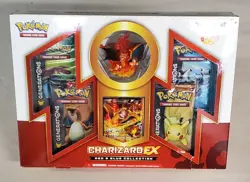 POKEMON CHARIZARD EX 20 ANNIVERSARY RED & BLUE COLLECTION BOX SEALED GENERATIONS - Image 1