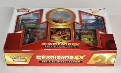 POKEMON CHARIZARD EX 20 ANNIVERSARY RED & BLUE COLLECTION BOX SEALED GENERATIONS - Image 2