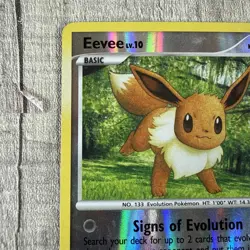 Pokemon Eevee 59/111 Rising Rivals Reverse Holo HP - Image 3