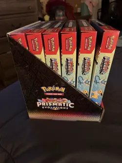 Pokemon Prismatic Evolutions Poster Collection Dollar General 6 Boxes + Display - Image 5