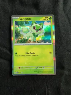 Sprigatito 001 Sv: Scarlet & Violet Promo Cards Holo Pokemon - Image 1