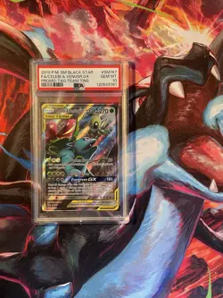 Pokemon TCG Celebi & Venusaur GX SM167 Promo Tag Team Holo Card PSA 10 Gem Mint - Image 3