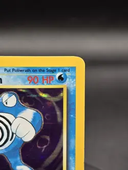 Poliwrath Base Set Holo Unlimited Rare Card 13/102 Pokemon TCG Vintage - Image 3