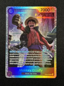 Monkey.D.Luffy ST26-005 SR ONE PIECE Card Game NM Purple Starter Deck 26 NM - Image 1