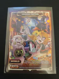 Gamersupps Vcard Crimson Festival - Power 9 Halloween Promo Card - Image 1