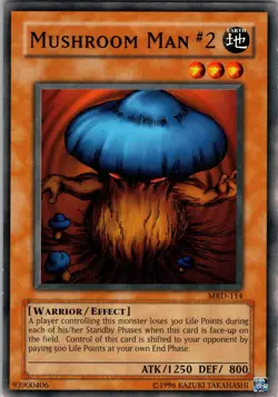 Yu-Gi-Oh Mushroom Man #2 Metal Raiders MRD-114 Unlimited Regular Common Card NM - Image 1