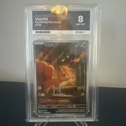 Pokemon Card Vulpix 138/132 Illustration Rare Mega Evolution Near Mint - grade 8 - Image 1
