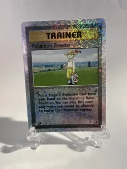 #3 Pokemon Breeder 102/110 Legendary Collection 2002 Reverse Holo Pokemon Card - Image 1