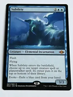 Subtlety 67 MTG Modern Horizons 2 2021 Mint - 9.0 + Non Foil Mythic Rare - Image 4