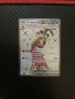 FARIGIRAF EX 194/162 TEMPORAL FORCES POKEMON (FULL ART ULTRA RARE, NM) - Image 1