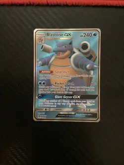 Pokemon TCG Pokemon Blastoise GX Promo Holo SM189 Near Mint NM - Image 1