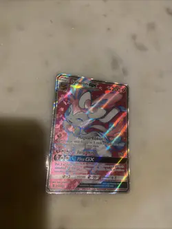 2017 Pokemon Sylveon GX 140 Guardians Rising Holo Card 200hp Pink free shipping - Image 1